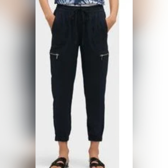 Dkny Pants & Jumpsuits Dkny Cargo Pants W Zipper Pockets Navy Xxs